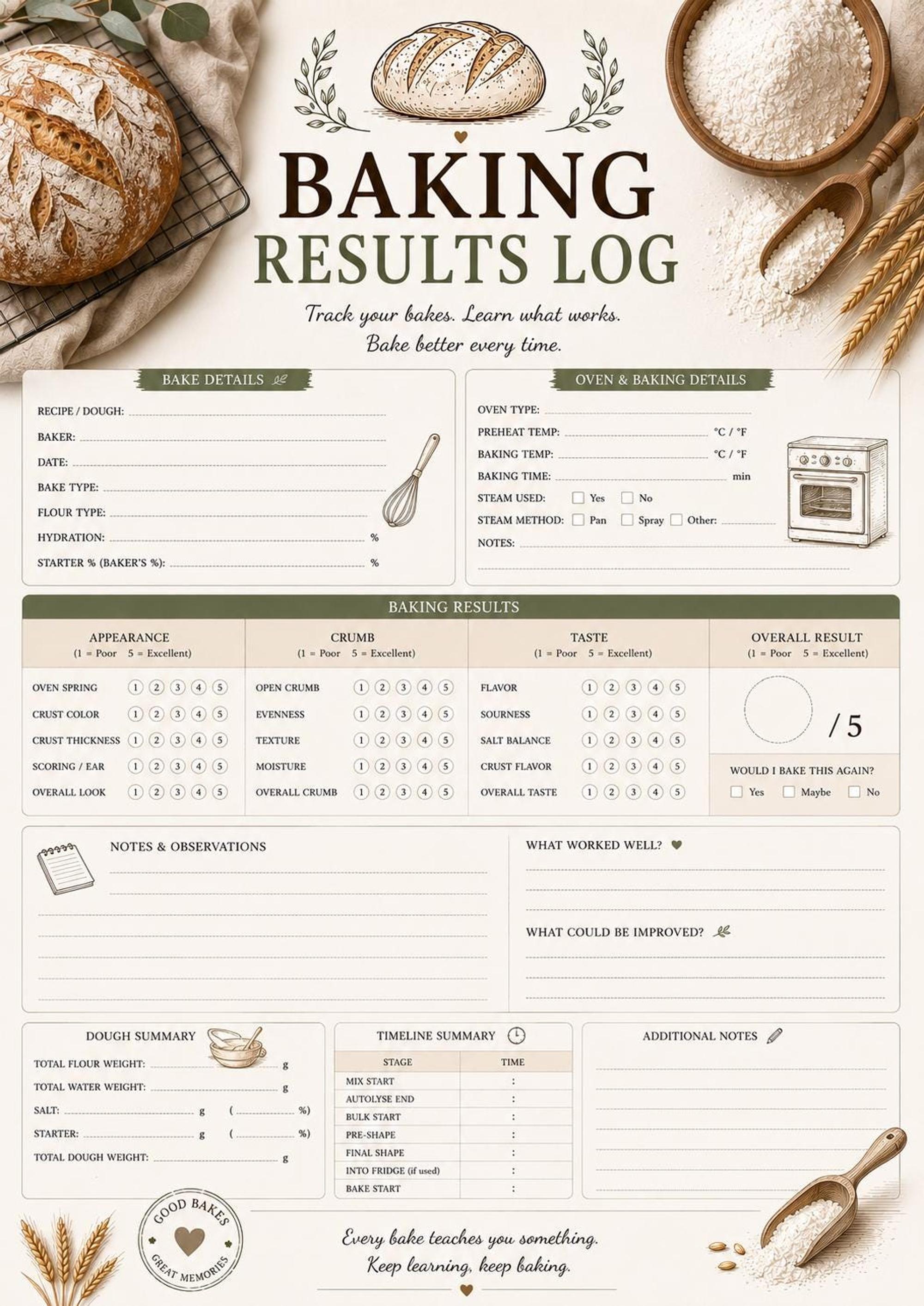 Sourdough Bread Planner preview 6