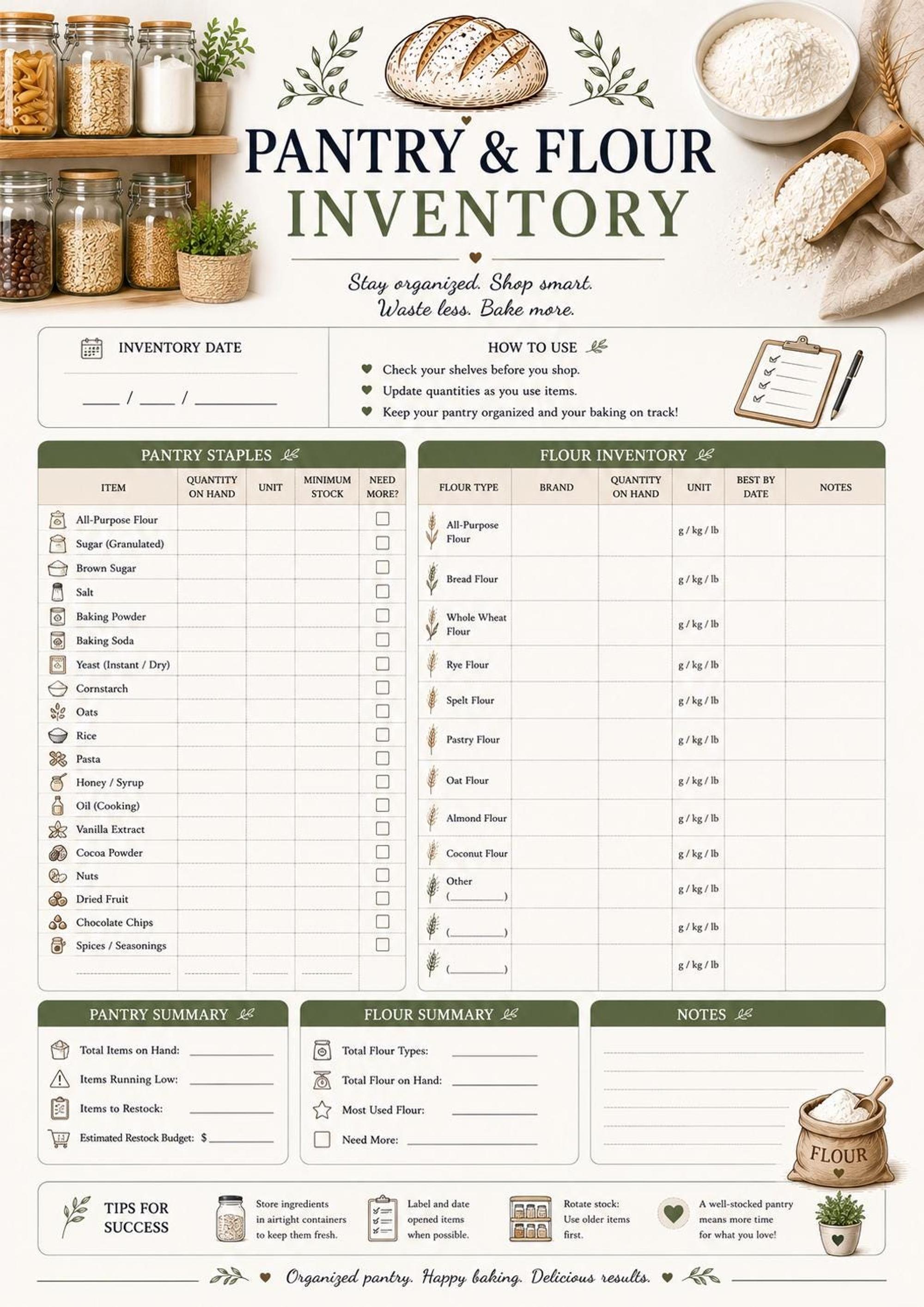 Sourdough Bread Planner preview 7