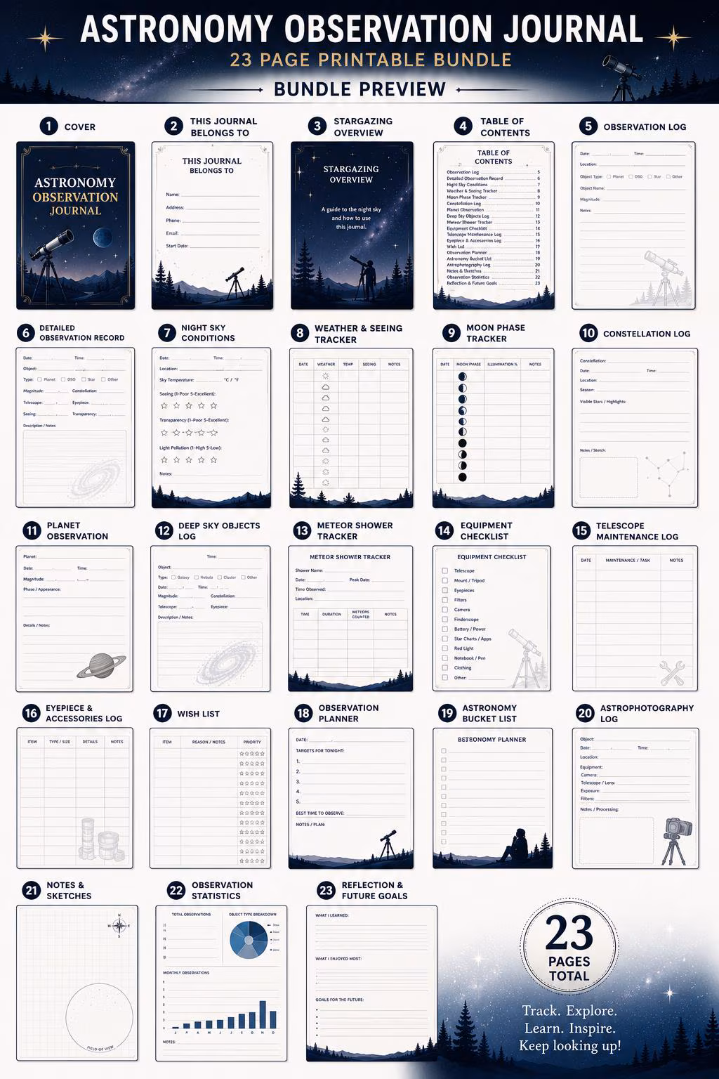 Stargazing Journal preview 2