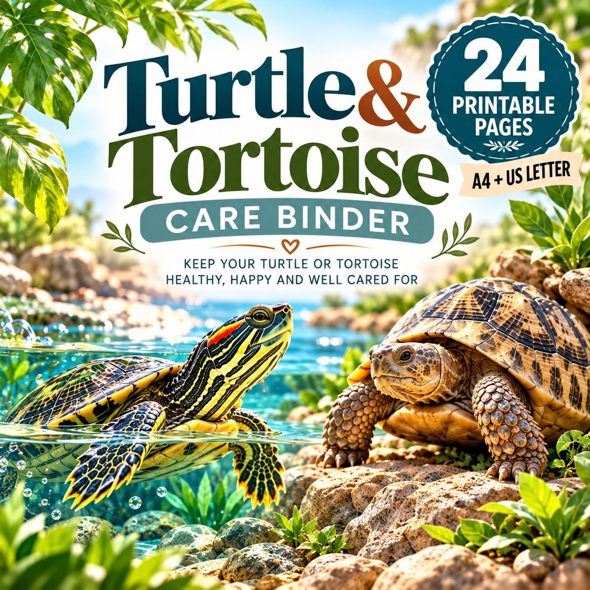 Turtle & Tortoise Care Binder
