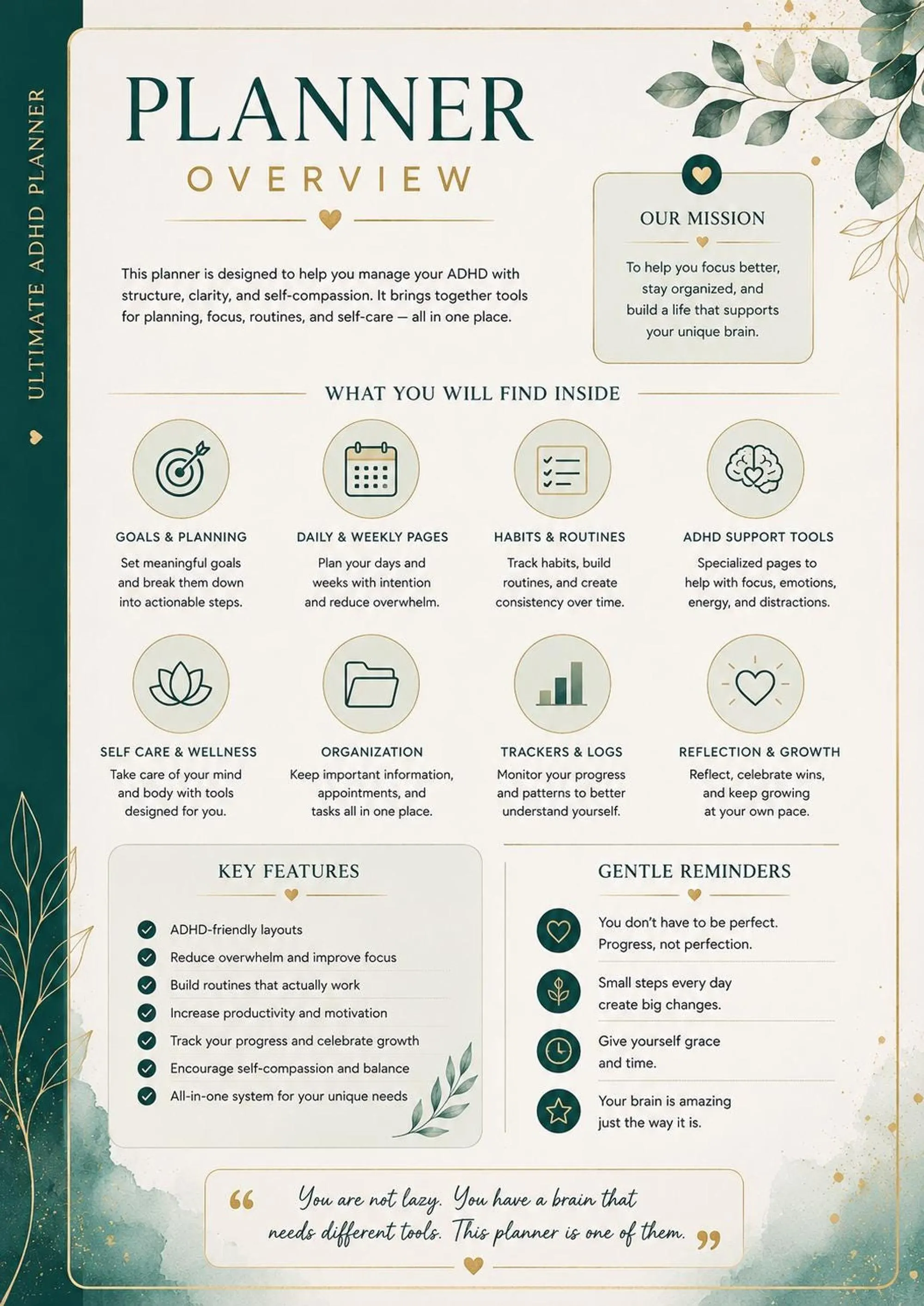 Ultimate ADHD Planner preview 2