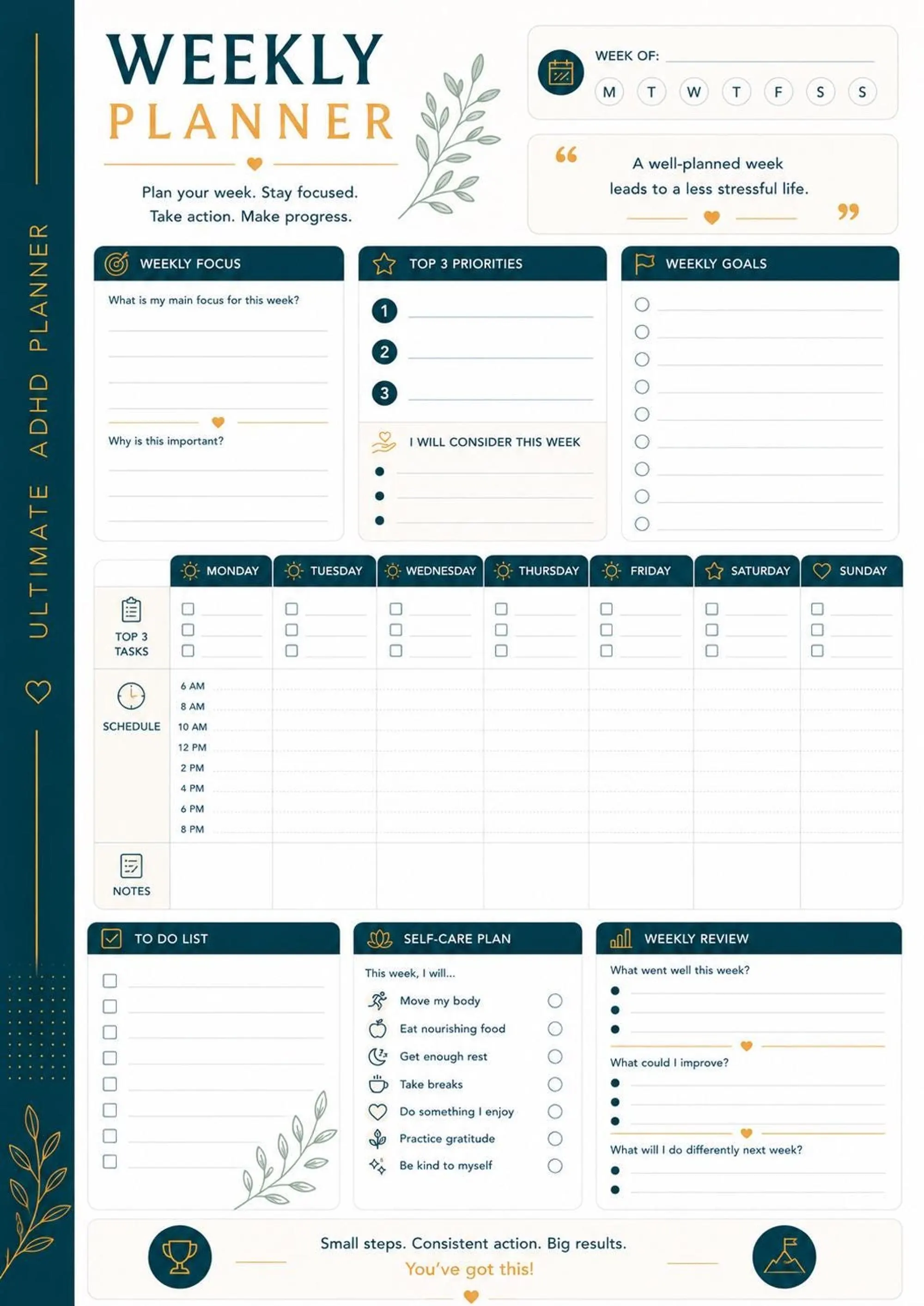 Ultimate ADHD Planner preview 4