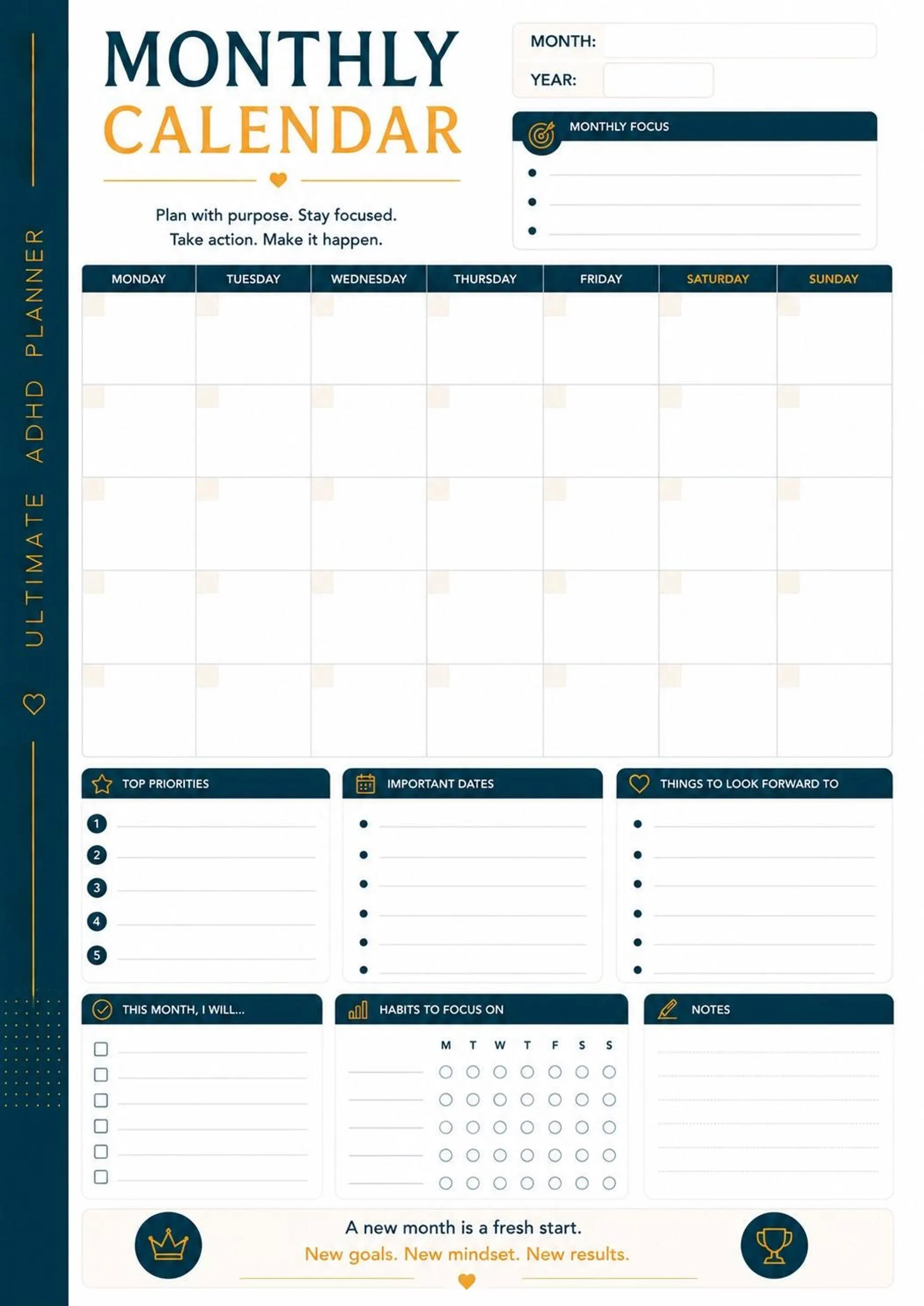 Ultimate ADHD Planner preview 5