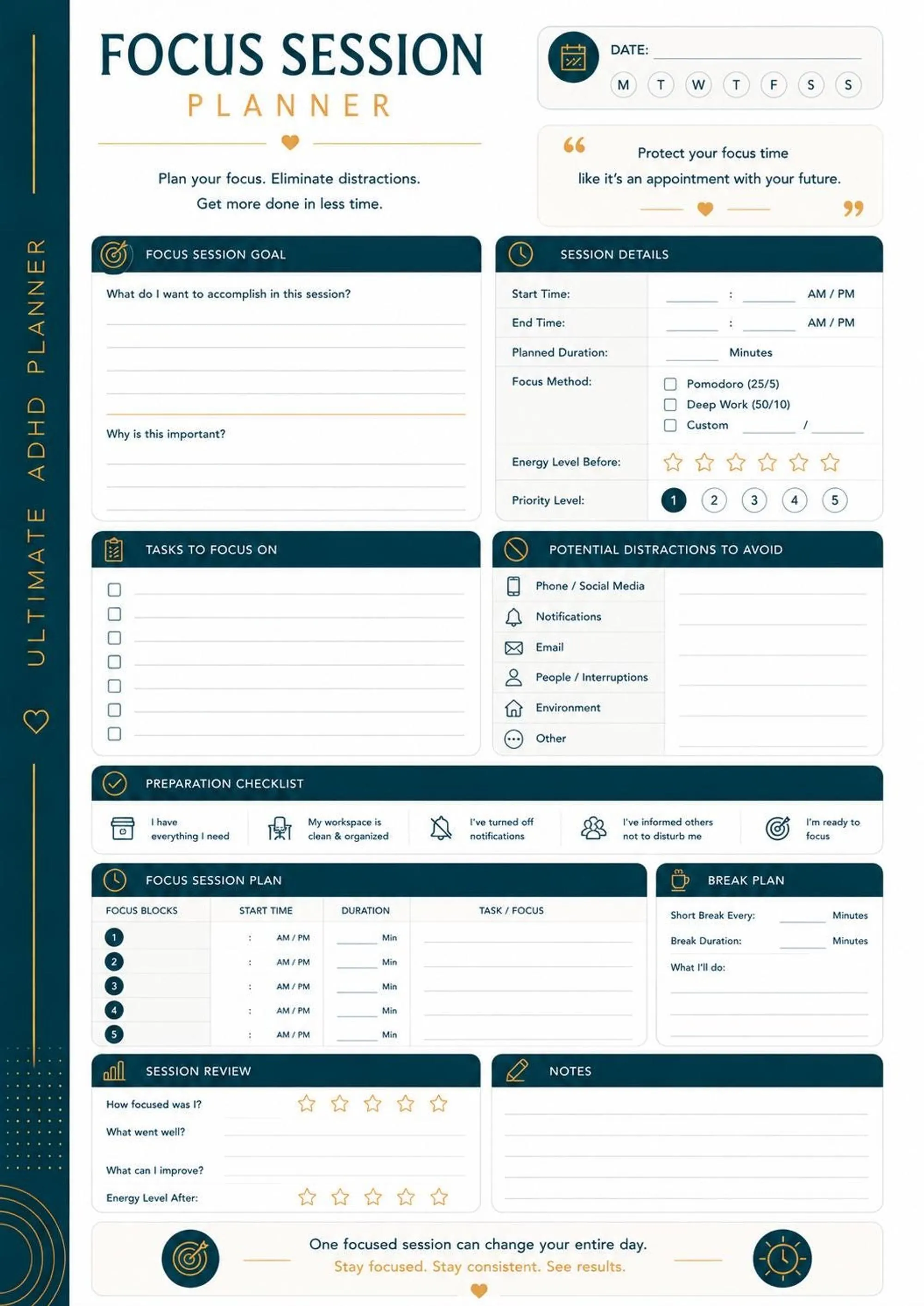Ultimate ADHD Planner preview 6