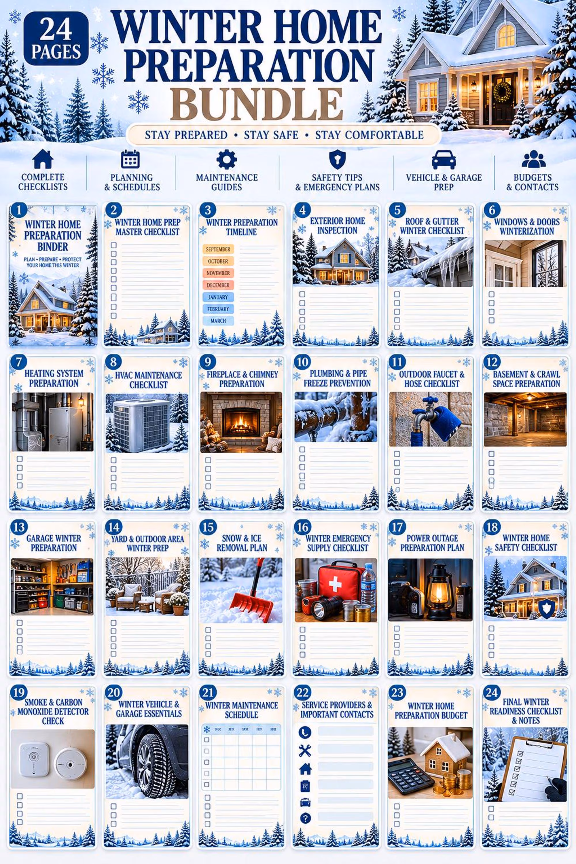 Winter Home Preparation Binder preview 8