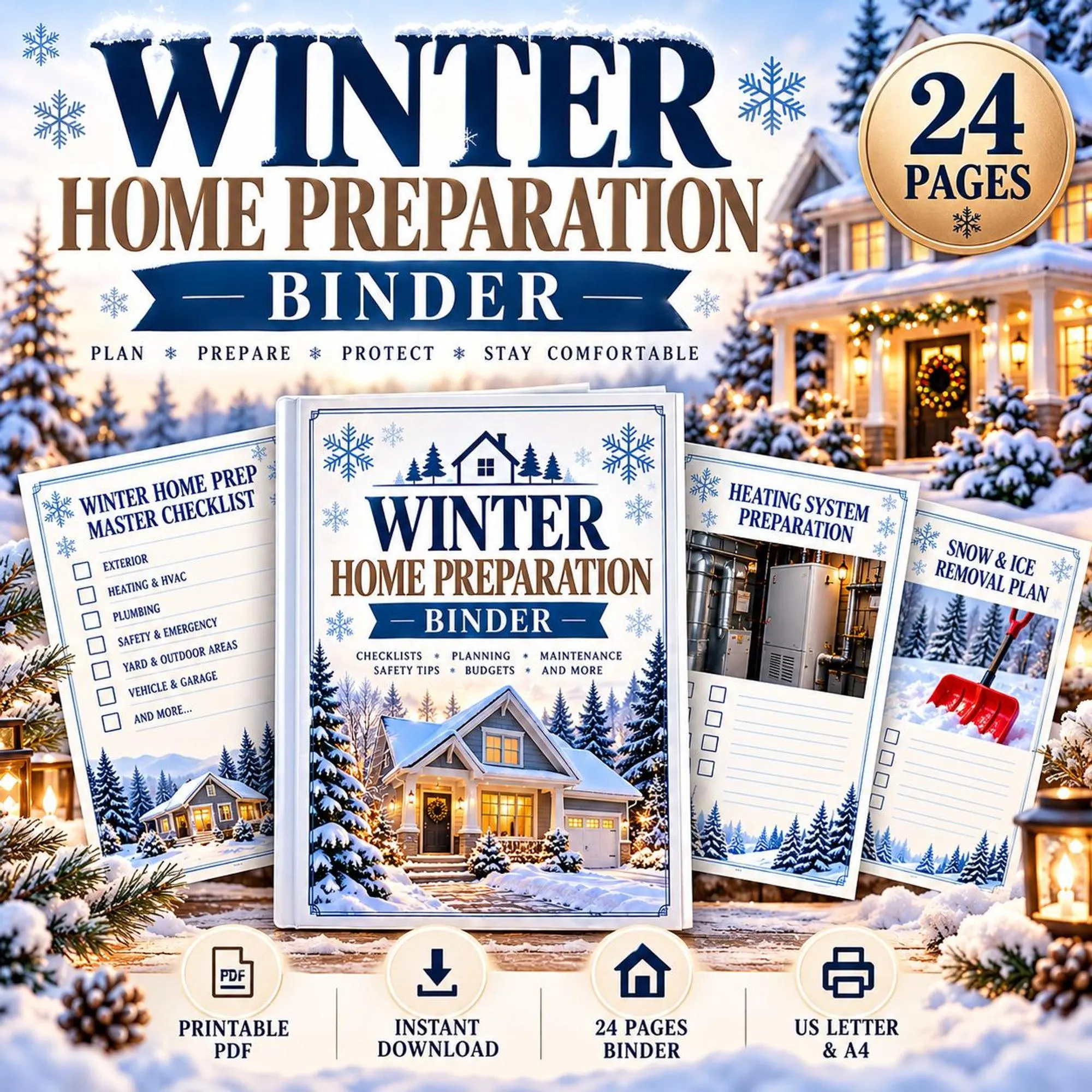 Winter Home Preparation Binder